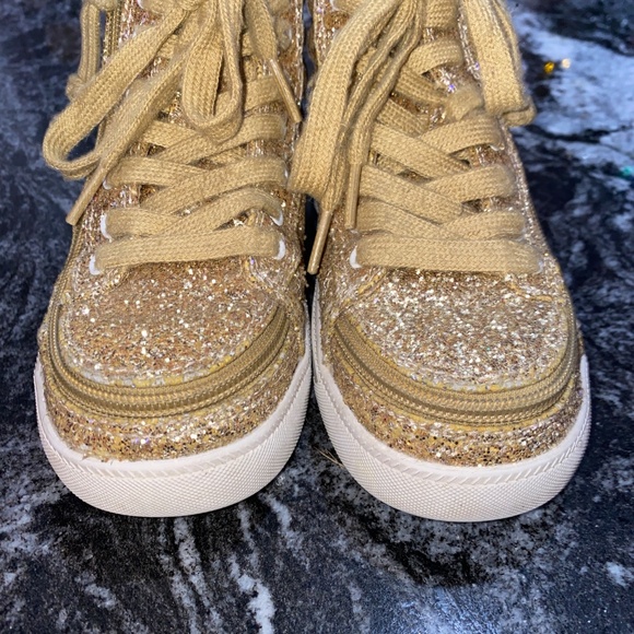 Gold Kids Billy Zip-around Runners Size 1 - Picture 4 of 9